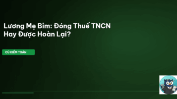 thuế tncn mẹ bỉm