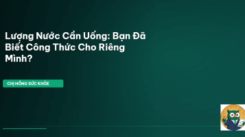lượng nước cần uống