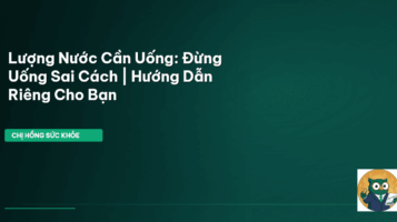 lượng nước cần uống