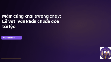 mâm cúng khai trương chay