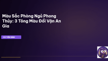 màu sắc phong thủy phòng ngủ