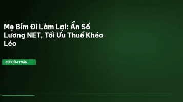 lương net mẹ bỉm