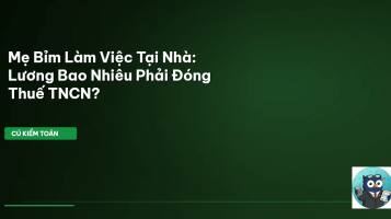 thuế tncn mẹ bỉm