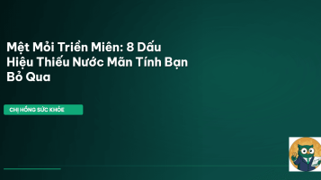 dấu hiệu thiếu nước