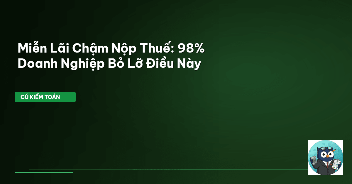 miễn lãi chậm nộp