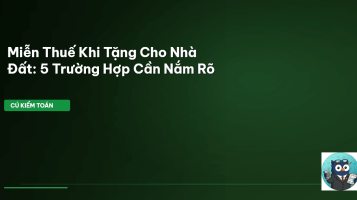 miễn thuế tặng cho nhà đất