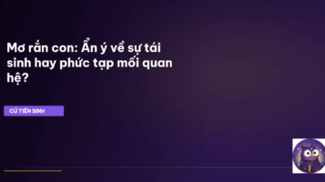 mơ thấy rắn con