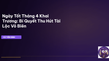 ngày tốt tháng 4