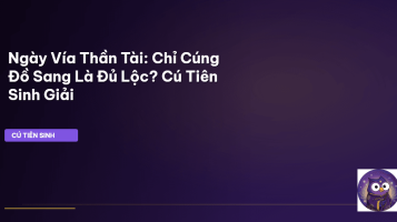 Ngày vía Thần Tài