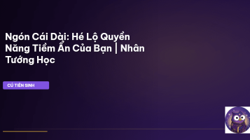 nhân tướng học ngón cái