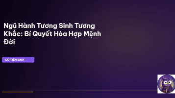 ngũ hành tương sinh tương khắc