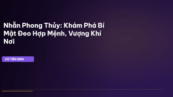 nhẫn phong thủy