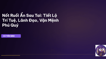nốt ruồi sau tai