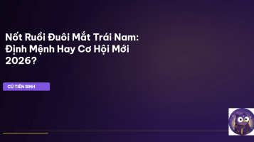 nốt ruồi đuôi mắt trái nam