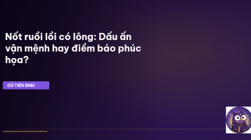 nốt ruồi lồi có lông