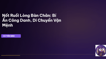 nốt ruồi lòng bàn chân