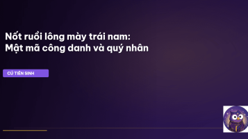 nốt ruồi lông mày trái nam