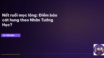 nốt ruồi mọc lông