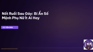 nốt ruồi sau gáy phụ nữ