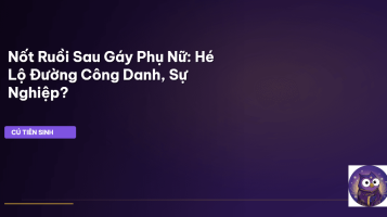 nốt ruồi sau gáy phụ nữ