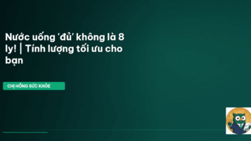 lượng nước cần uống