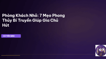 phong thủy phòng khách nhỏ