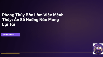 phong thủy bàn làm việc mệnh thủy