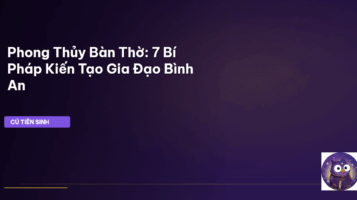 phong thủy bàn thờ