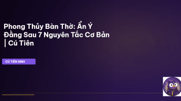 phong thủy bàn thờ
