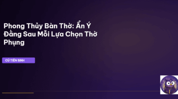 phong thủy bàn thờ