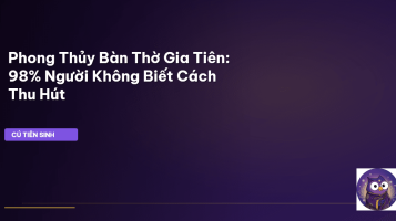 phong thủy bàn thờ gia tiên