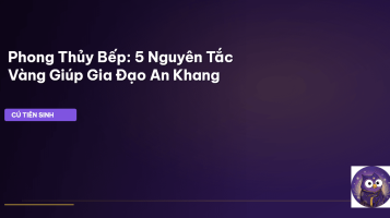 phong thủy phòng bếp
