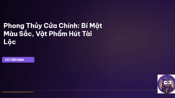 phong thủy cửa chính