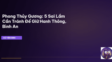 phong thủy gương