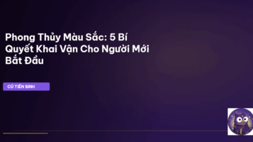 phong thủy màu sắc