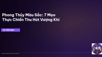 phong thủy màu sắc