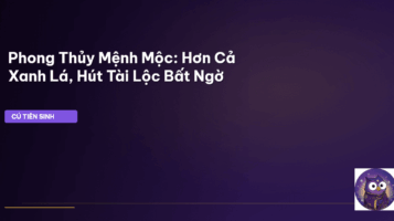 phong thủy mệnh mộc