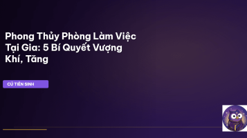 phong thủy phòng làm việc tại nhà