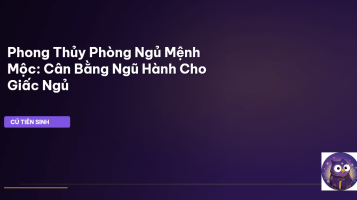phong thủy phòng ngủ mệnh mộc