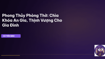 phong thủy phòng thờ