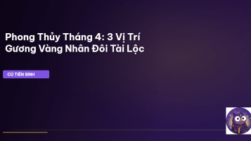 phong thủy tháng 4