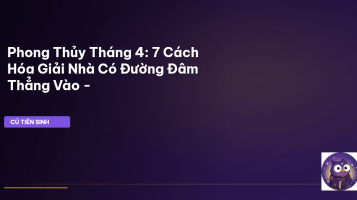 phong thủy tháng 4