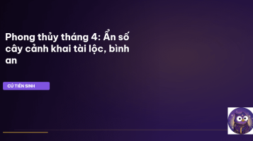 phong thủy tháng 4