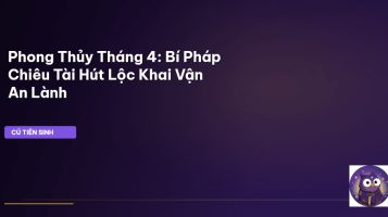phong thủy tháng 4