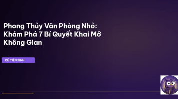 phong thủy văn phòng nhỏ