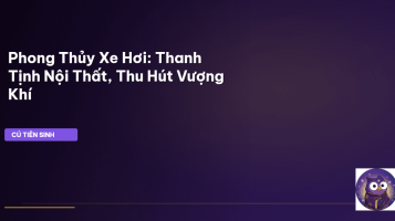 phong thủy xe hơi