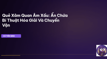 quẻ xâm quan âm xấu