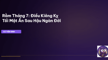 kiêng kỵ rằm tháng 7
