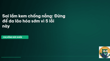 sai lầm kem chống nắng