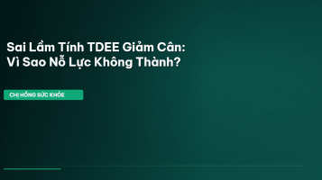 tính TDEE giảm cân